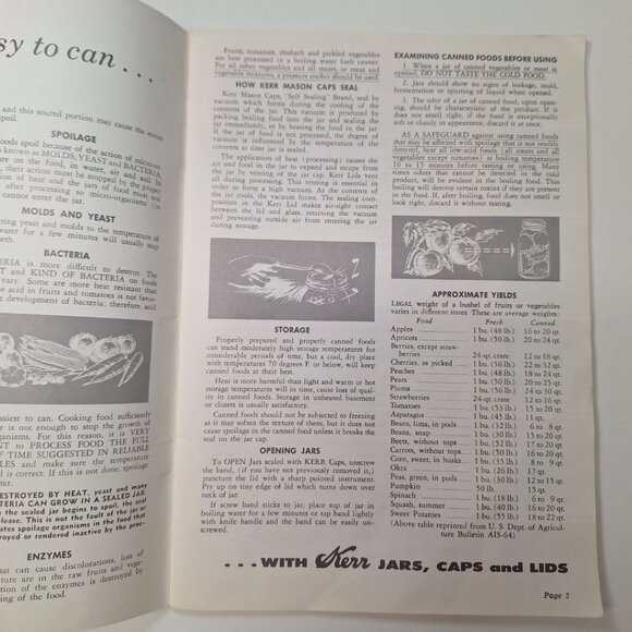 1972 Kerr Home Canning Freezer Recipes Booklet Relish Pickles Fruit Jelly Fish - Picture 4 of 9